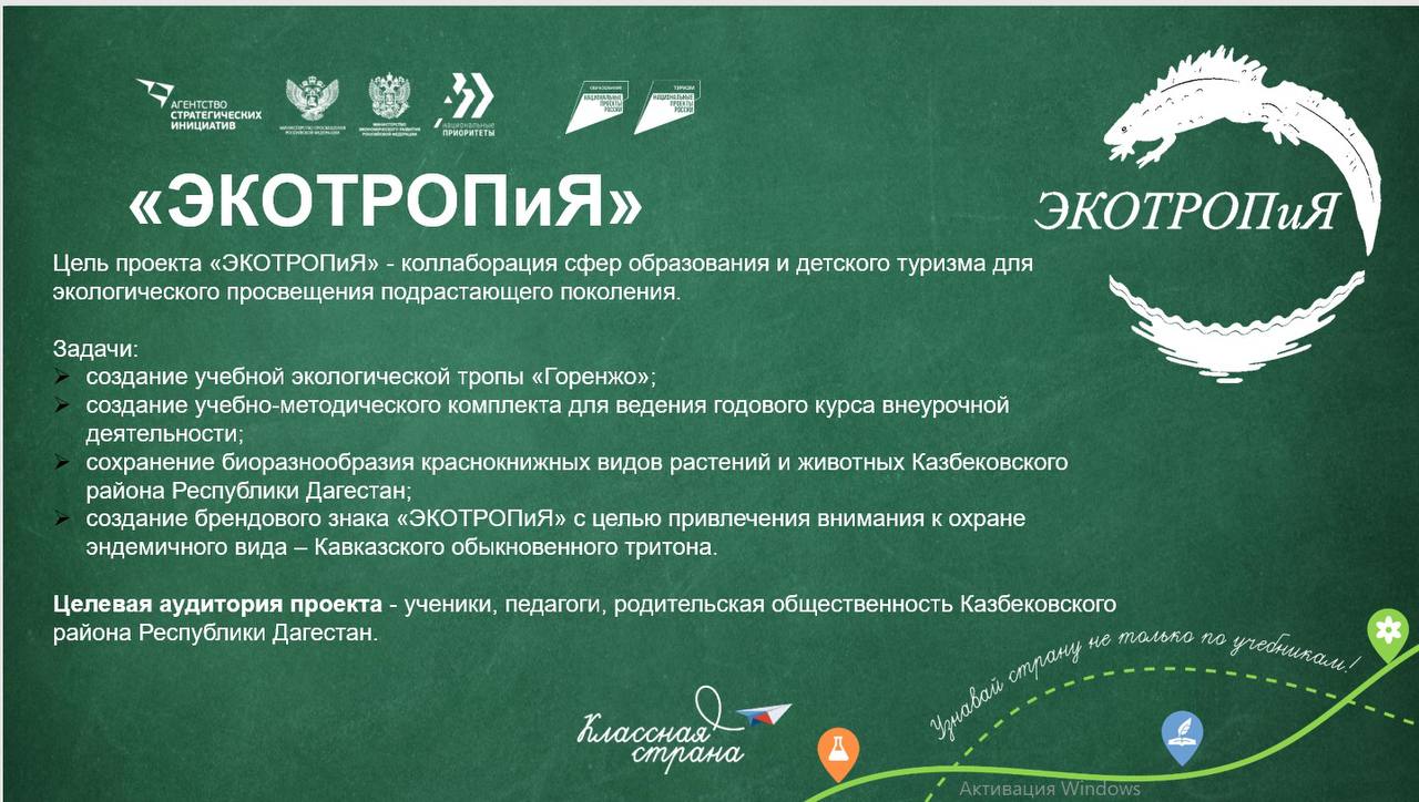 Кейс-сессия Всероссийской программы «Классная страна» и "Экотропия"